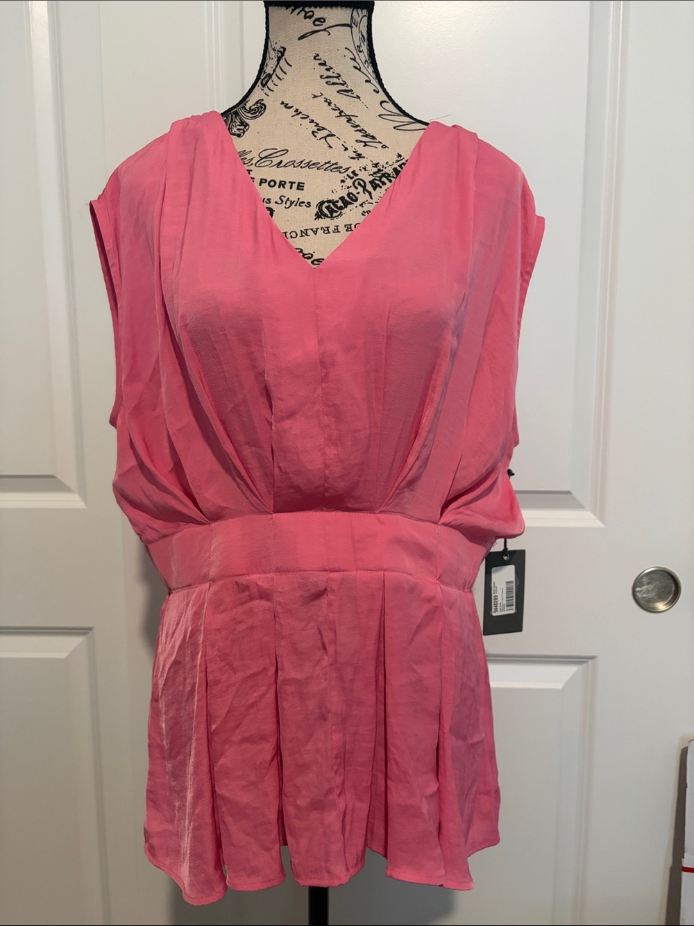Vince Camuto Pink V-Neck Blouse